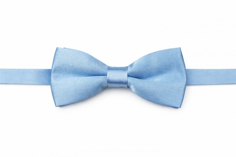   Gyerek szatén csokornyakkendő - Világoskék